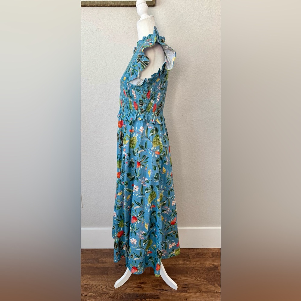 New Olivia James The Label Lila Dress Tropical Mist Women's Size M I - Picture 6 of 10